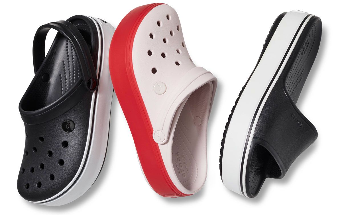 Nazouváky (pantofle) Crocs Crocband Bold Color Platform Clog na vysoké platformě s osobitým stylem